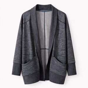 Eddie Bauer Heather Gray Open Cardigan